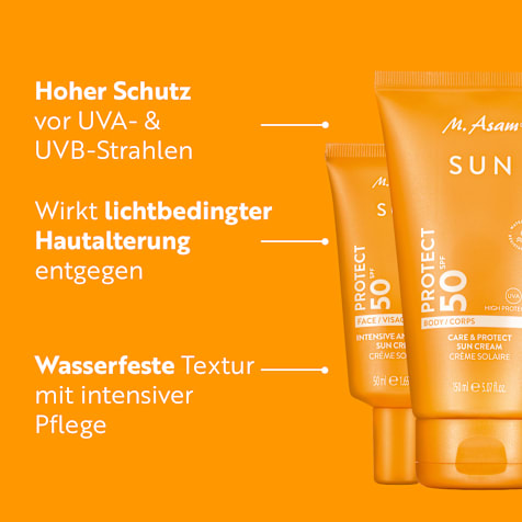 M. Asam SUN Sonnencreme Gesicht Anti-Aging & Sonnencreme Körper LSF 50
