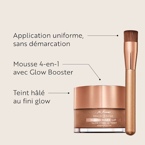 M. Asam MAGIC FINISH Mousse de maquillage Glow Summer Glow & pinceau fond de teint