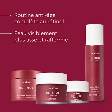 M. Asam RETINOL INTENSE Routine de Soins Lissants Anti-Rides 4 Produits
