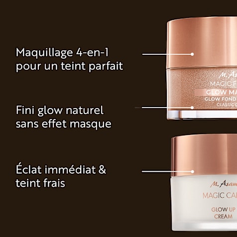 M. Asam MAGIC CARE Glow Fond de Teint Mousse Classic Glow & Glow Up Crème Visage 