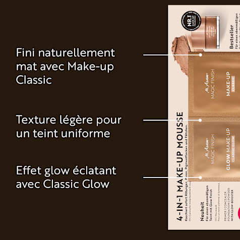 M. Asam MAGIC FINISH Fond de Teint Mousse Glow Classic Glow & Fond de Teint Mousse Classic 