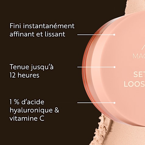 M. Asam MAGIC FINISH Poudre libre fixatrice Set & Bake Peach