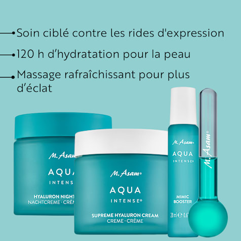 M. Asam AQUA INTENSE Routine de soins à l’acide hyaluronique 4 Produits