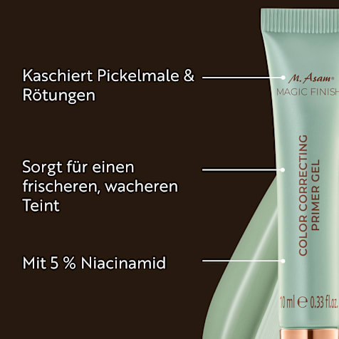 M. Asam MAGIC FINISH Color Correcting Primer Gel Ausgleichendes Korrekturgel Green