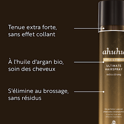 ahuhu STYLE & FINISH Spray Coiffant Fixation Ultimate Extra Forte