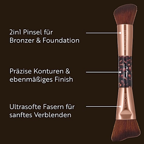 M. Asam MAGIC FINISH 2in1 Bronzer- und Foundation-Pinsel Coffee Date Edition