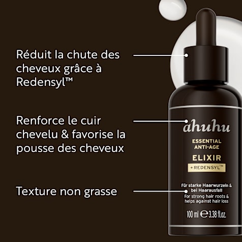 ahuhu ESSENTIEL Élixir Capillaire Anti-Âge au Redensyl