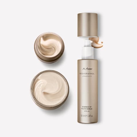 M. Asam RESVERATROL LONGEVITY Routine de soin raffermissante – 3 pièces