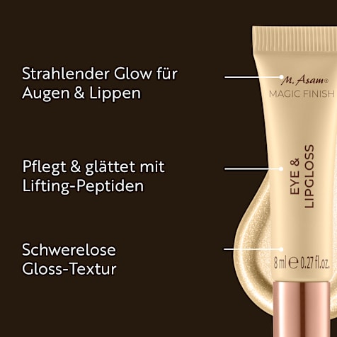 M. Asam MAGIC FINISH 2-in-1 Eye & Lip Gloss Champagne Sparkle Champagne Fever Edition