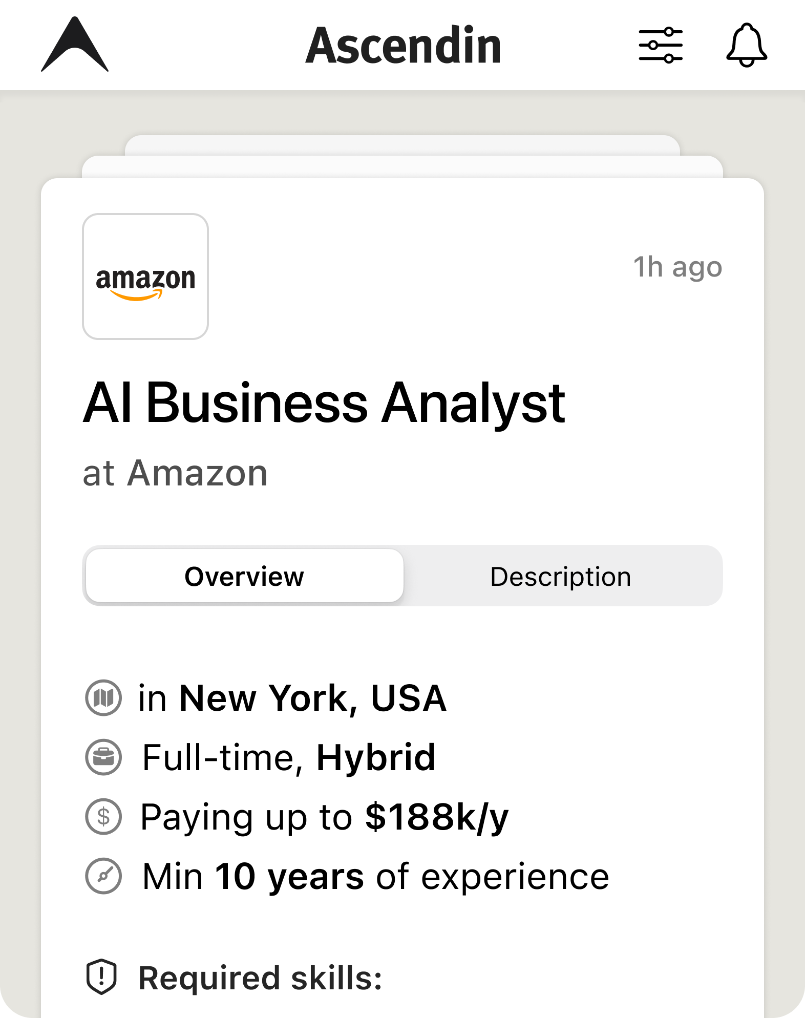 Profile - Job Matching