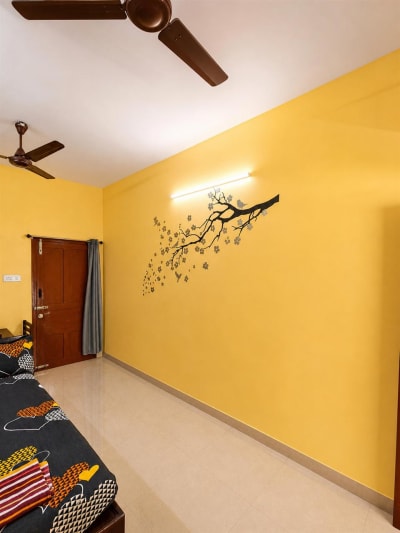 Aesthetic wall painting in hall