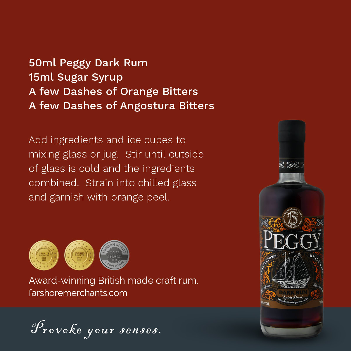 Rum Old Fashioned cocktail recipe