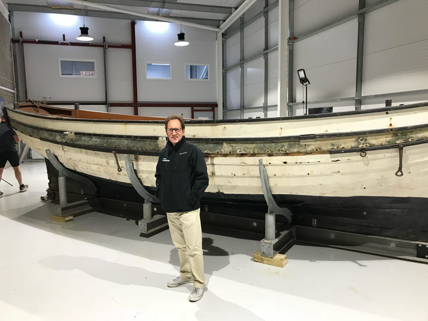 Doug with the Peggy of Castletown during its dehumidifying stage.
