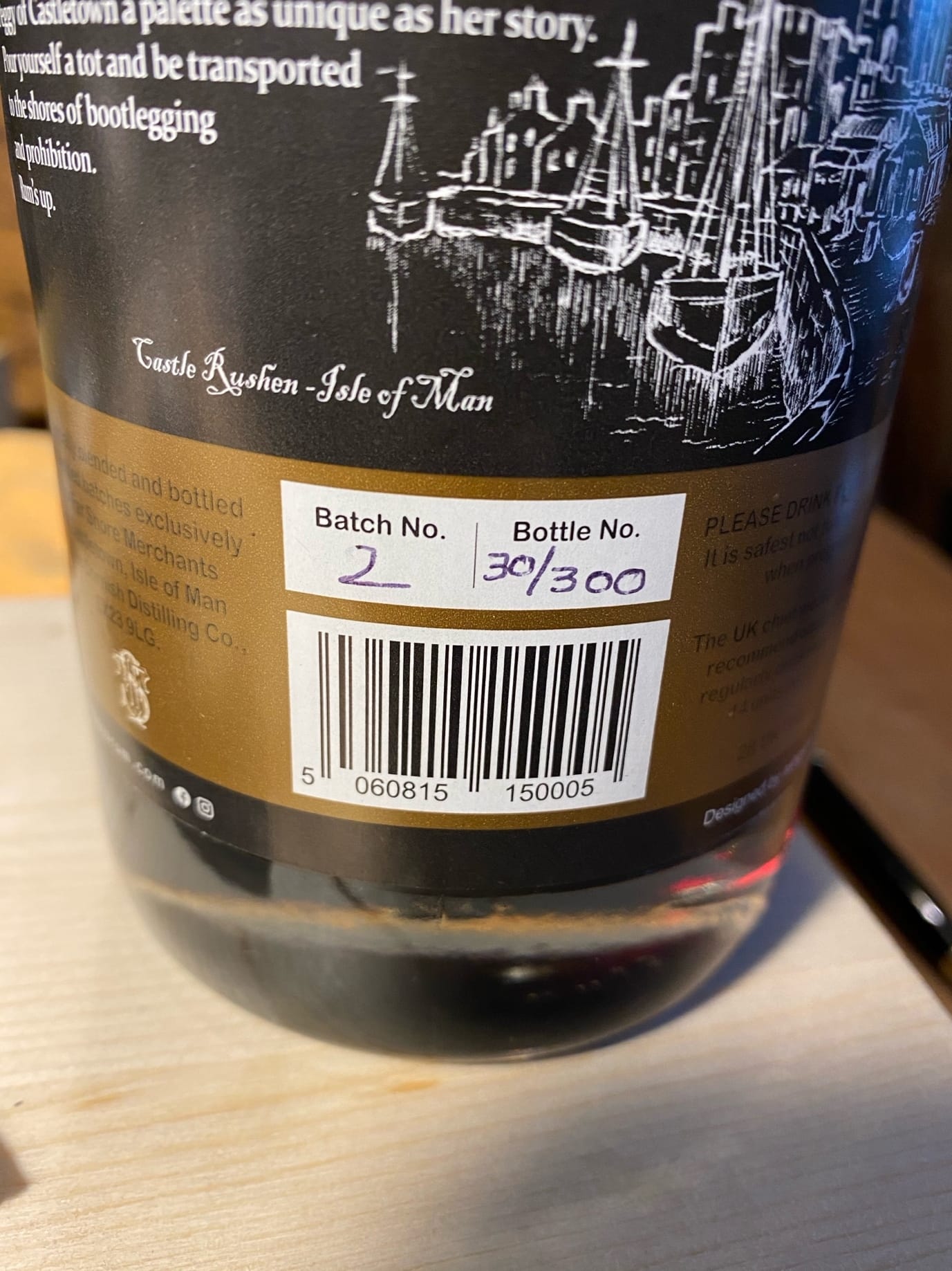 Every bottle was hand-labelled and numbered.