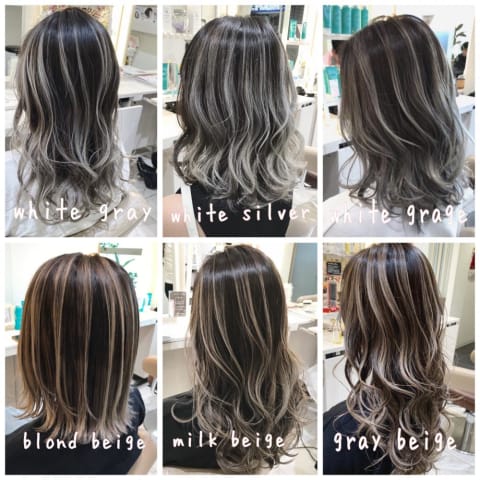 イルミナカラー ハイライトグレーアッシュ ヘアカタログ Ash 大宮店 山崎 俊輔 ヘアサロン 美容院 Ash オフィシャルサイト