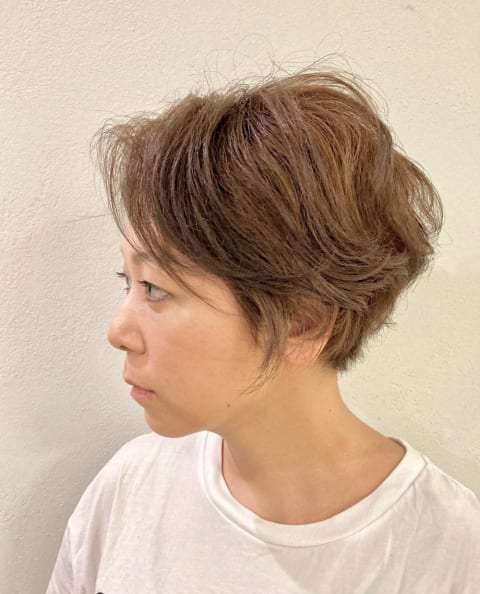 30代 ４０代にオススメ 朝楽段なし前下がりボブ ヘアカタログ Ash 武蔵境店 久田 憲 ヘアサロン 美容院 Ash オフィシャルサイト