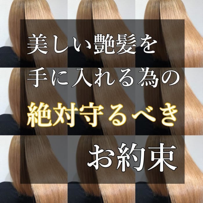 綺麗な艶髪になりたい方は一度は目を通して頂きたい守るべきお約束 コラム Ash 東神奈川店 田口 旬也 Ash オフィシャルサイト