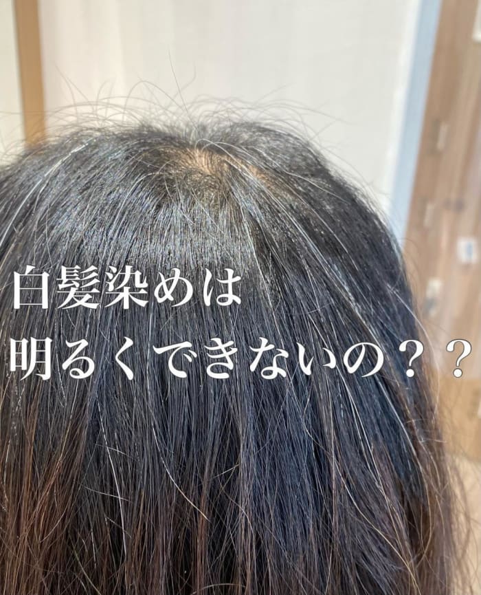 白髪染めでは明るくできないと言われるけど明るくしてみたい を叶えます コラム Ash 練馬店 面谷 一光 Ash オフィシャルサイト