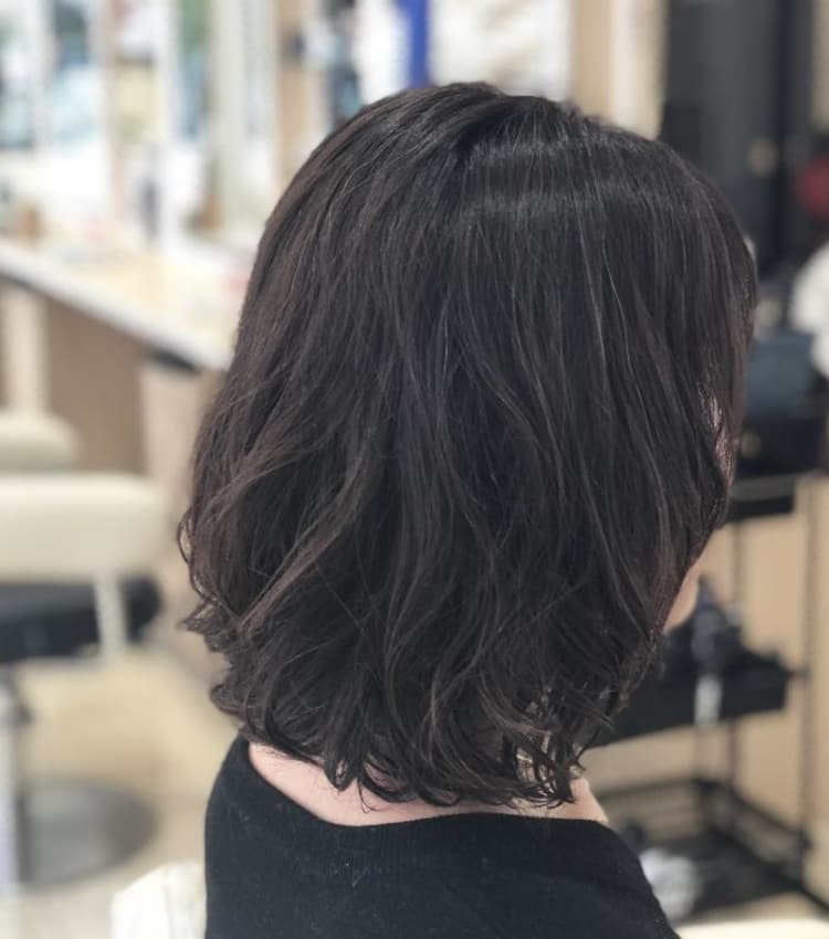 ミディアムパーマ ヘアカタログ Ash 町田駅前通り店 清水 重人 ヘアサロン 美容院 Ash オフィシャルサイト