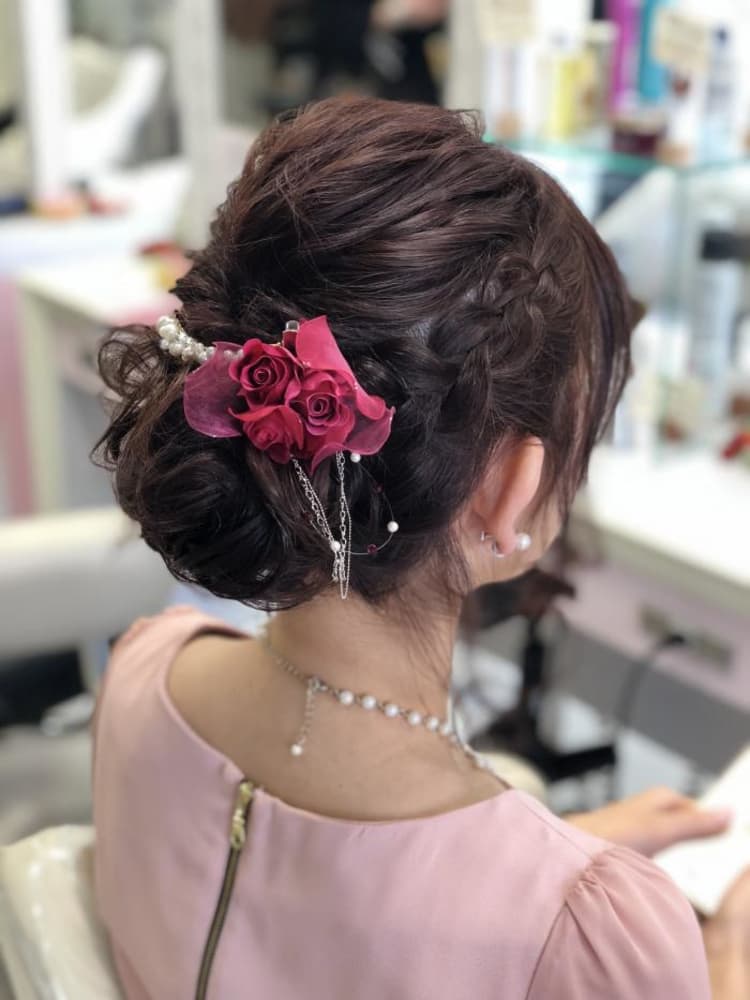 結婚式 アップスタイル ヘアカタログ Ash 瀬谷店 後藤 綾花