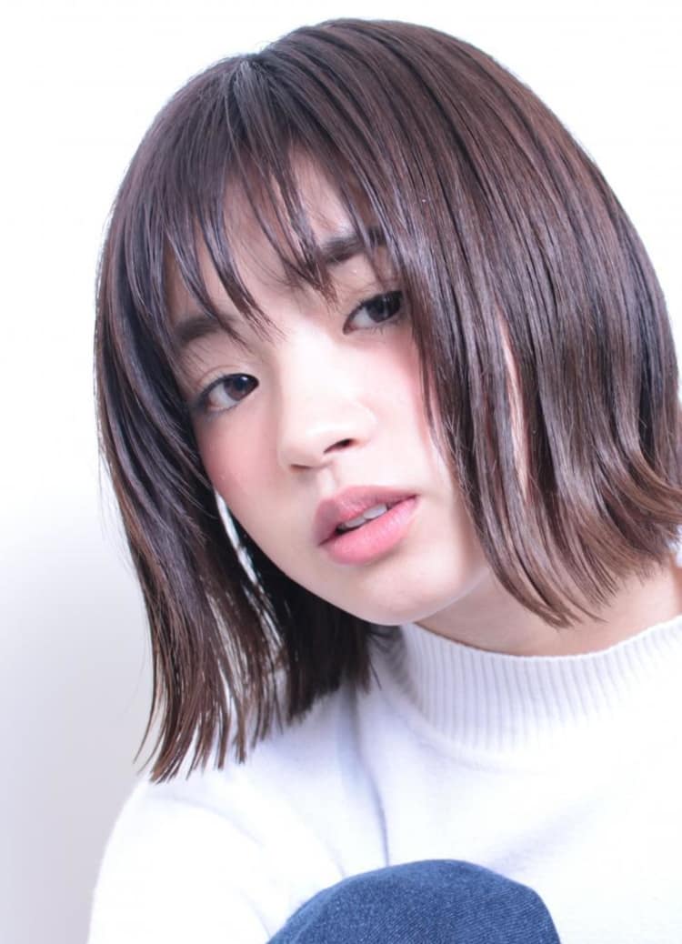 黒髪外ハネショート ヘアカタログ Ash 自由が丘店 江渡 裕司 ヘアサロン 美容院 Ash オフィシャルサイト