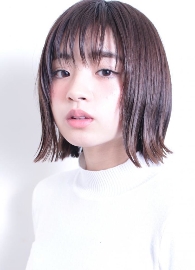 黒髪外ハネショート ヘアカタログ Ash 自由が丘店 江渡 裕司 ヘアサロン 美容院 Ash オフィシャルサイト