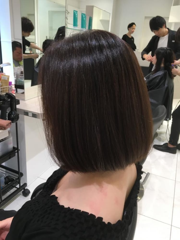 王道のワンレンボブ ヘアカタログ Naoki Hair Dressing 銀座店 中村 晃治 ヘアサロン 美容院 Ash オフィシャルサイト