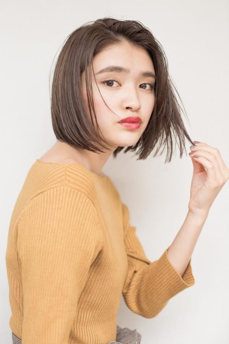 セミウェット 束感ストレート ボブ ヘアカタログ Ash 中目黒店 高橋 臣介 ヘアサロン 美容院 Ash オフィシャルサイト