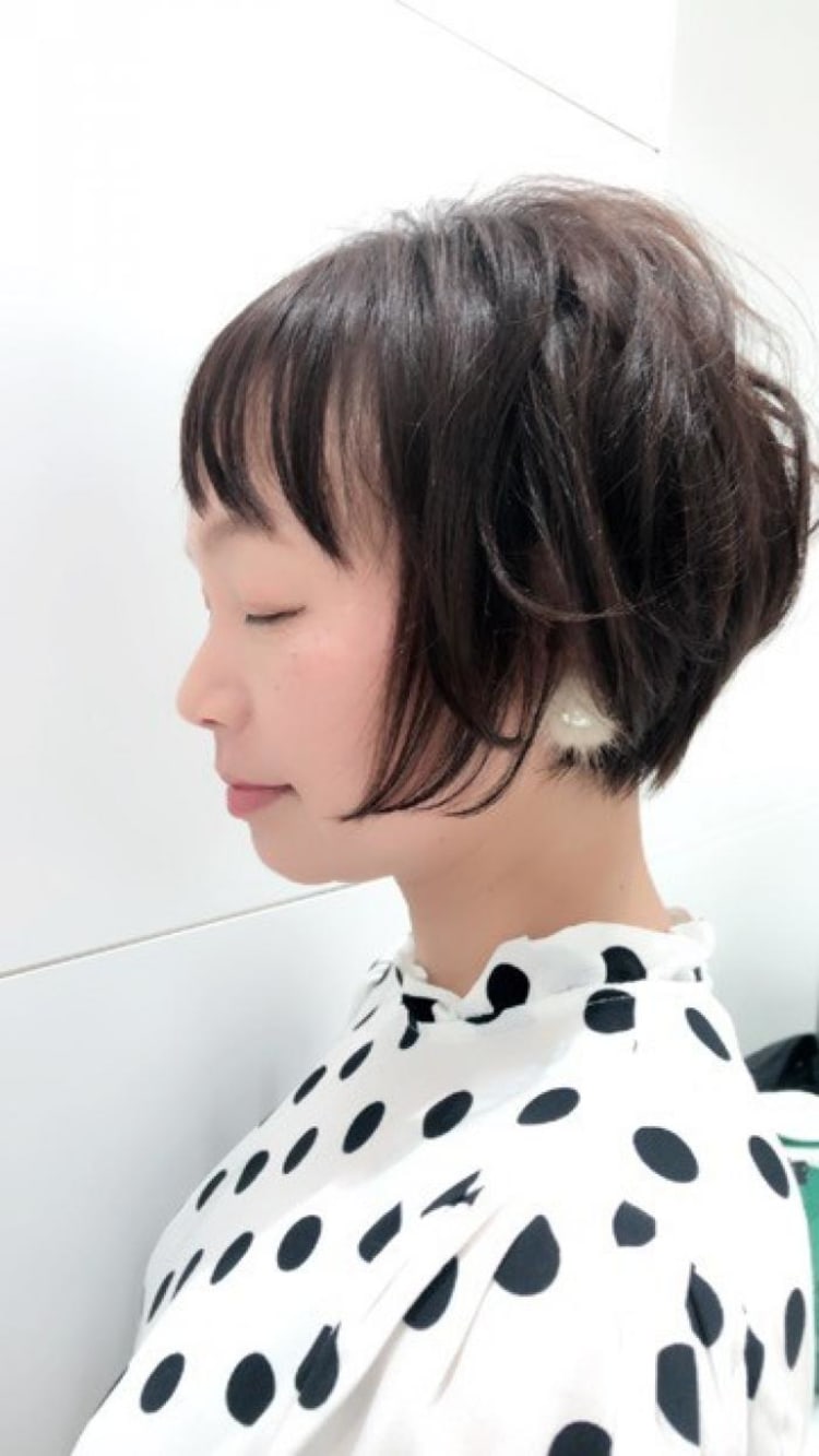 アシメ大人ショート ヘアカタログ Ash 八王子みなみ野店 粕谷 直希 ヘアサロン 美容院 Ash オフィシャルサイト