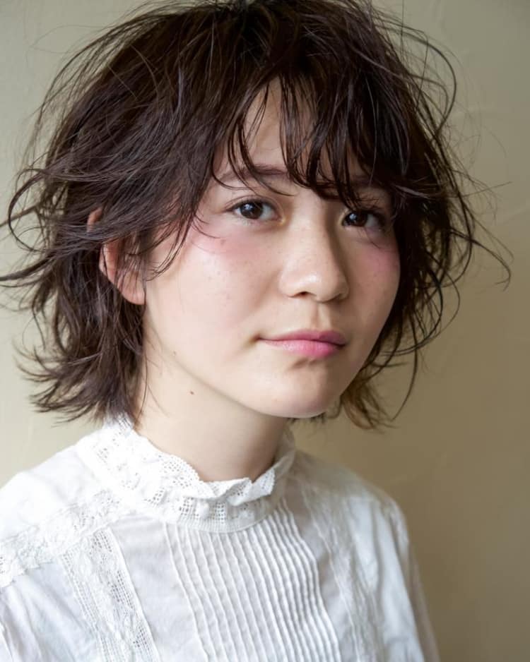 クセ毛風レイヤーボブ ヘアカタログ Ash 元住吉店 植本 琢 ヘアサロン 美容院 Ash オフィシャルサイト