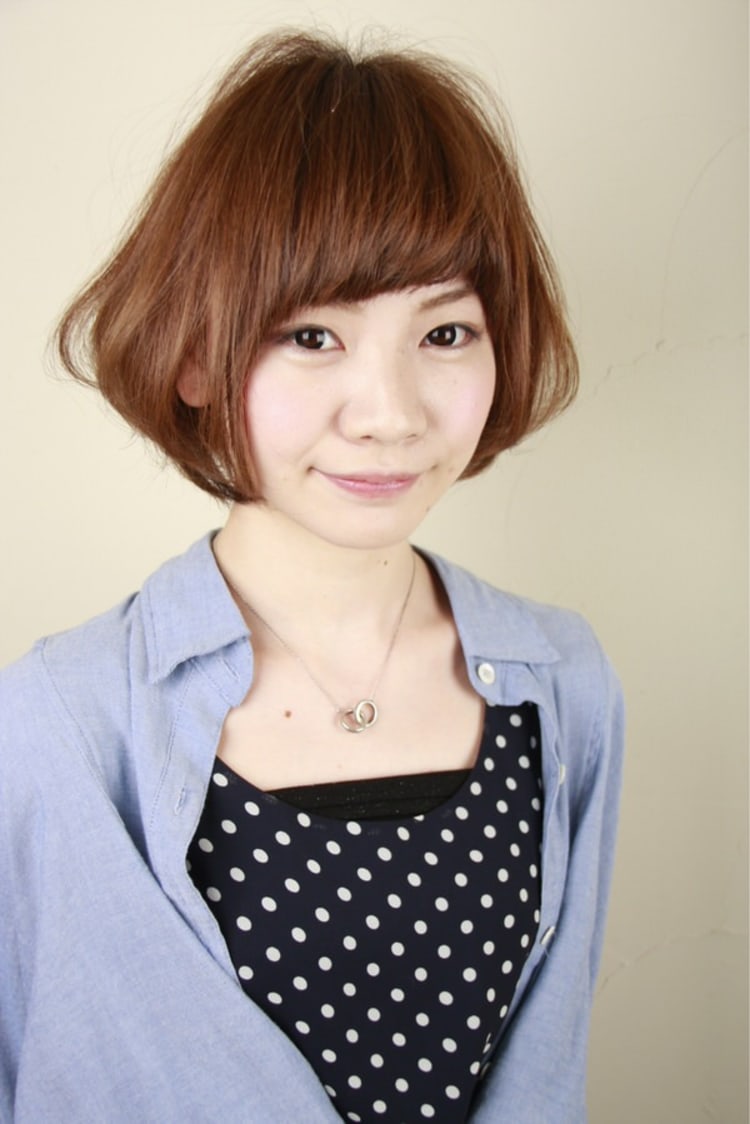 ふんわりカールのショートボブ ヘアカタログ Ash 大泉学園店 宮川 公透 ヘアサロン 美容院 Ash オフィシャルサイト