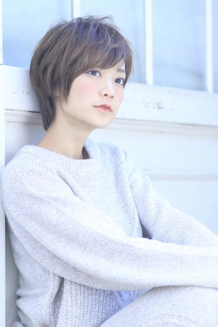 大人っぽい フェミニンショート ヘアカタログ Ash 高円寺店 鈴木 輝