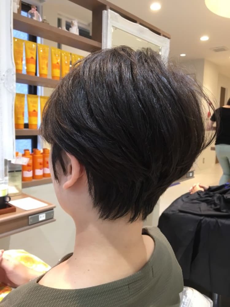 後ろ姿もキレイなショートボブ ヘアカタログ Ash 大泉学園店 宮川 公