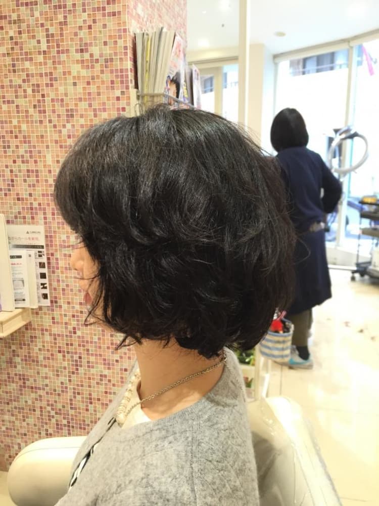 デジタルパーマショートスタイル ヘアカタログ Ash 日吉店 堀井 猛史 ヘアサロン 美容院 Ash オフィシャルサイト