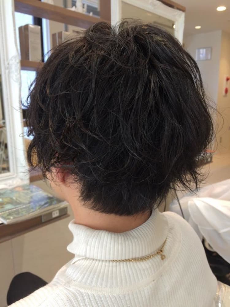 メンズパーマスタイル ミディアム ヘアカタログ Ash ひばりヶ丘店 真鍋 達也 ヘアサロン 美容院 Ash オフィシャルサイト