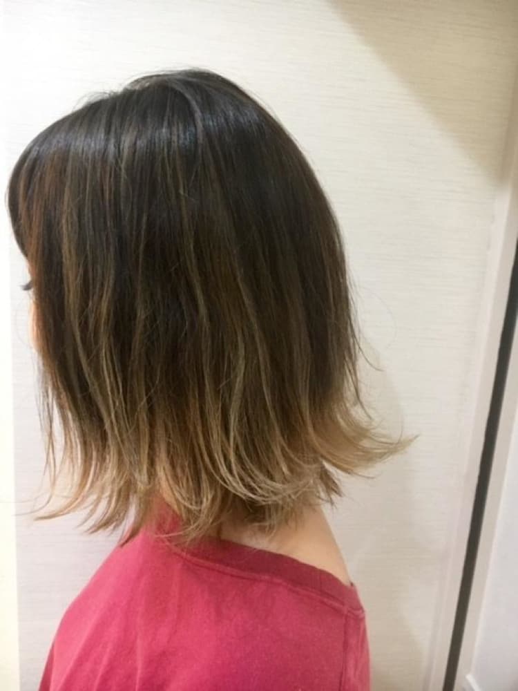 ハイライトグラデーション ヘアカタログ ヘアサロン 美容院 Ash