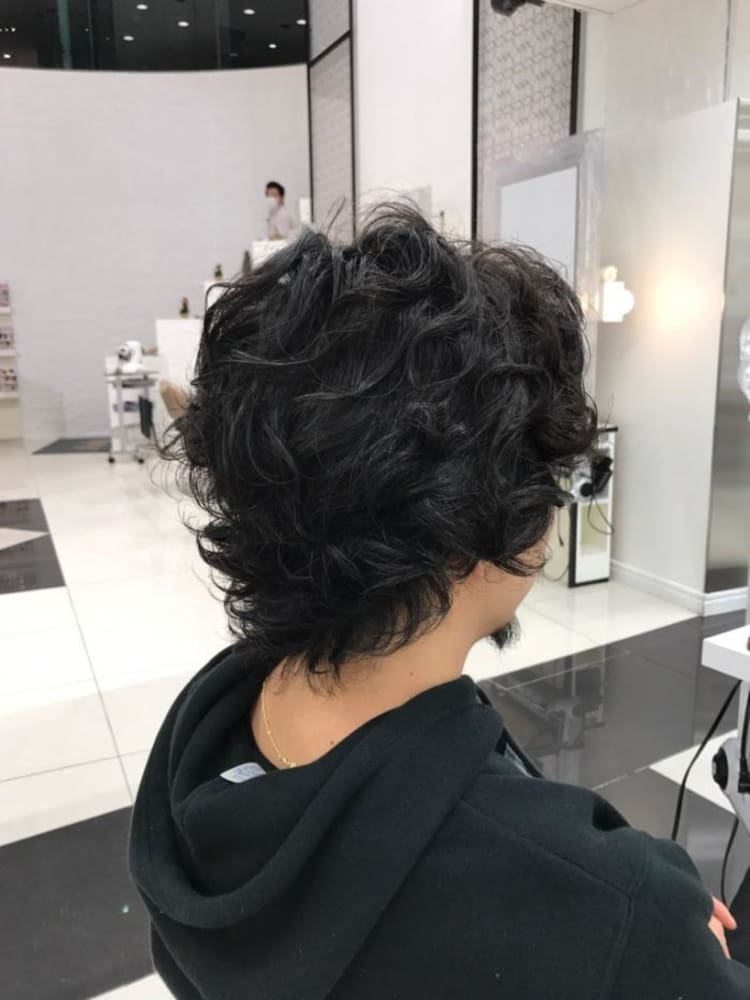 メンズワイルドパーマ ヘアカタログ Ash 渋谷店 今井 啓太