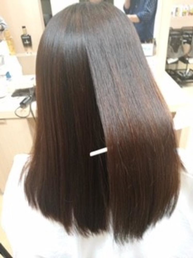 ツヤツヤ縮毛矯正 ヘアカタログ Ash 緑園都市店 小田島 隆子 ヘアサロン 美容院 Ash オフィシャルサイト