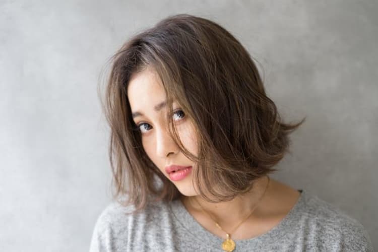 外国人風センター分けボブ ヘアカタログ Ash 祐天寺店 山田 涼一 ヘアサロン 美容院 Ash オフィシャルサイト