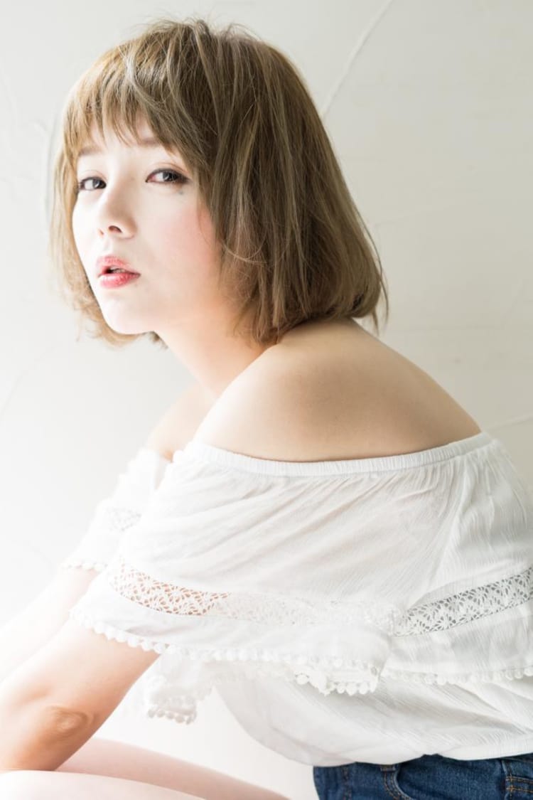 ゆるふわひし形ショートボブ ヘアカタログ Ash 祐天寺店 山田 涼一 ヘアサロン 美容院 Ash オフィシャルサイト