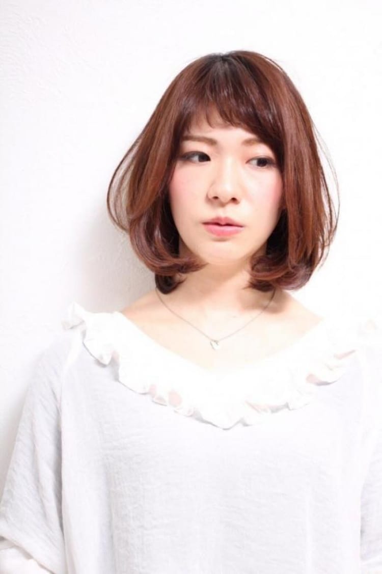 ひし形シルエットの小顔ボブ｜ヘアカタログ Ash 下北沢店 岡部 奈那｜ヘアサロン・美容院｜Ash オフィシャルサイト