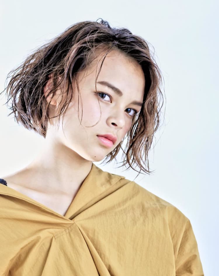 アッシュ系 ルーズウェーブボブ ヘアカタログ Ash 高円寺店 北谷 拓之 ヘアサロン 美容院 Ash オフィシャルサイト