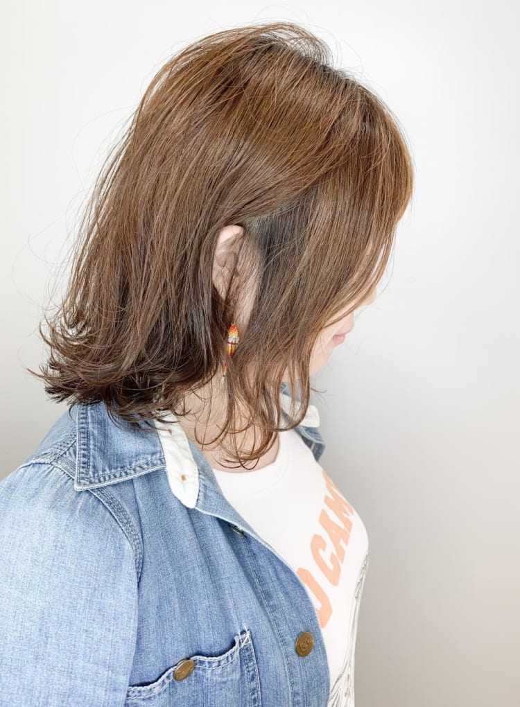 ミディアムボブ イルミナオーシャン ヘアカタログ Ash 聖蹟桜ヶ丘店 大原 啓太 ヘアサロン 美容院 Ash オフィシャルサイト
