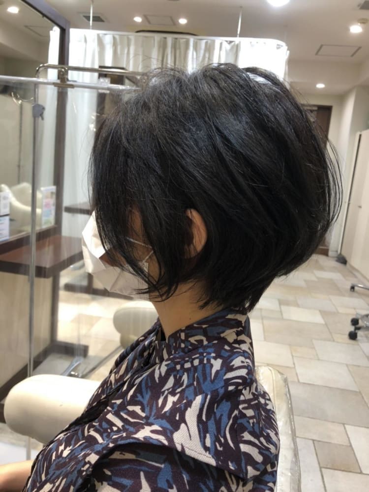 縮毛多毛でもできるショートボブ｜ヘアカタログ Ash 久が原店 水野 翼｜ヘアサロン・美容院｜Ash オフィシャルサイト