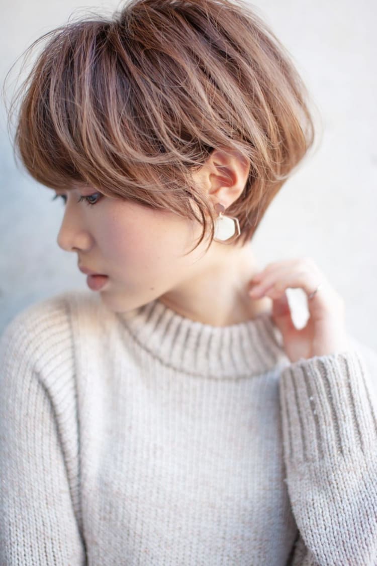 骨格矯正 大人可愛い耳掛けショートボブ ヘアカタログ Ash 池袋店 栢菅 夏樹 ヘアサロン 美容院 Ash オフィシャルサイト