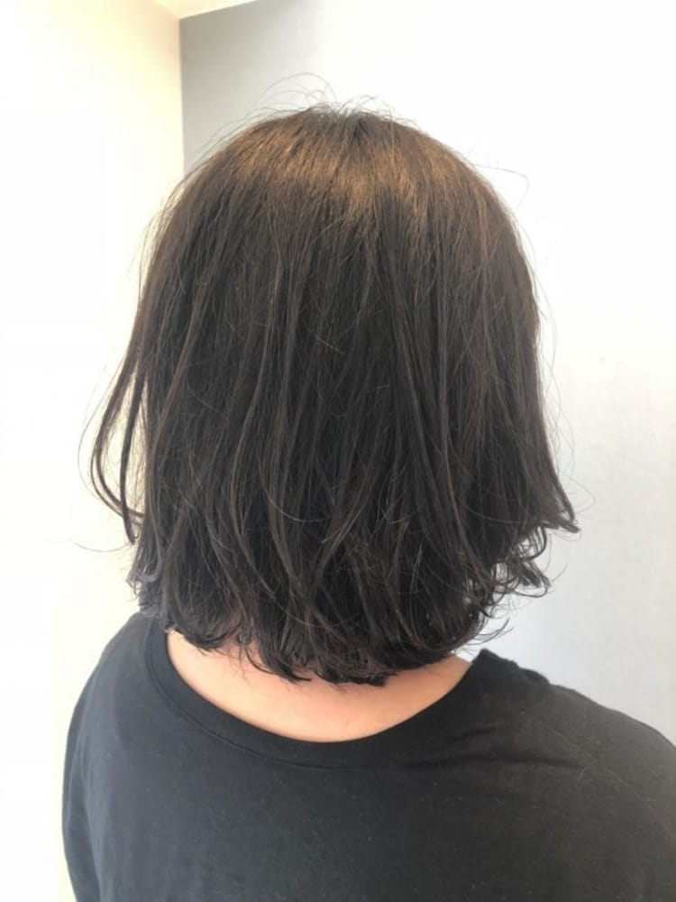 黒髪 ミディアムボブ ヘアカタログ Ash 久我山店 栁沼 尚貴