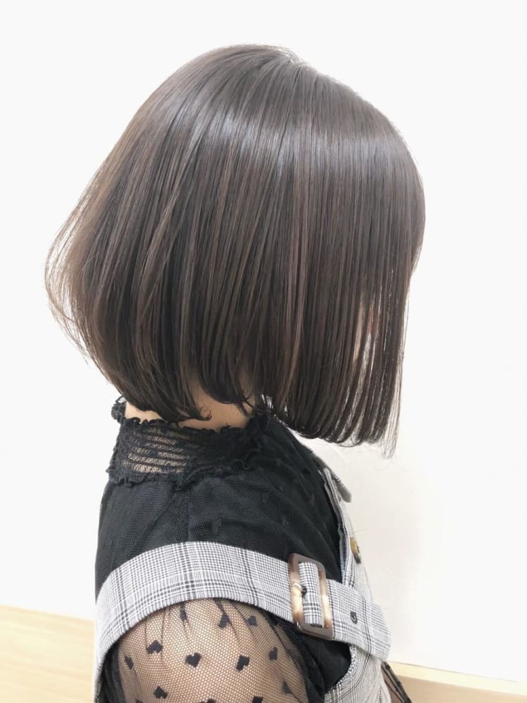 艶感たっぷりカラー 前下がりボブ ヘアカタログ Ash 亀戸店 大杉 直樹 ヘアサロン 美容院 Ash オフィシャルサイト