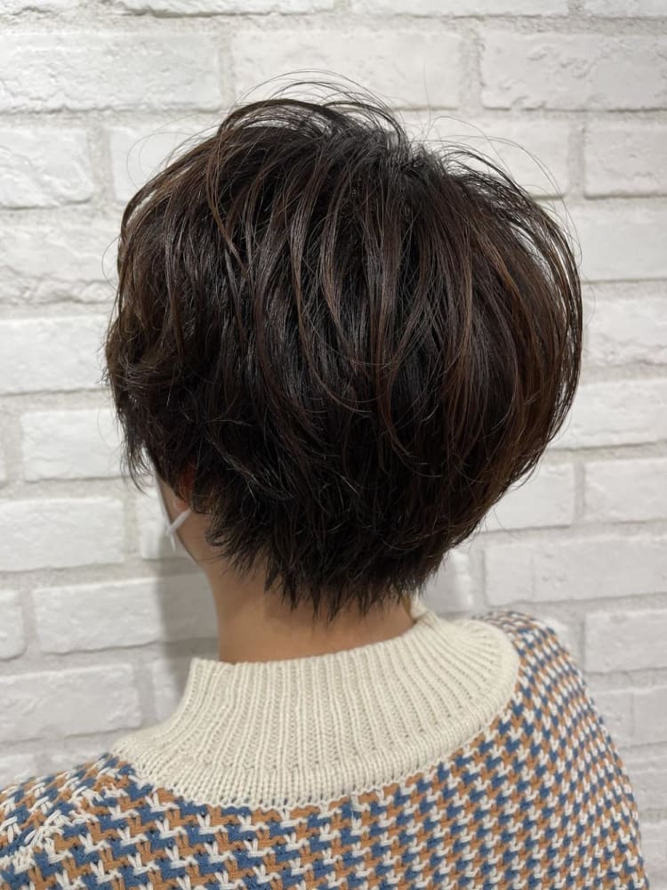 マッシュショート 無造作ゆるふわパーマ ヘアカタログ Ash 稲田堤店 星野 飛雄馬 ヘアサロン 美容院 Ash オフィシャルサイト