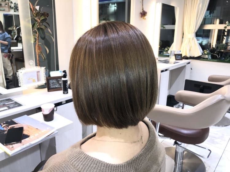 ブリーチ縮毛矯正【ボブ】｜ヘアカタログ Ash 大宮店 安井 昴｜ヘアサロン・美容院｜Ash オフィシャルサイト