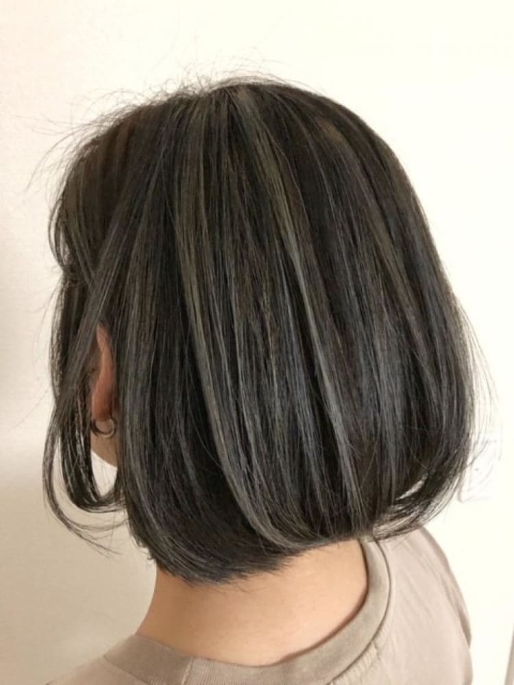 ボブに最適 ボブ ハイライト ヘアカタログ Ash 亀戸店 奈良原 拓也 ヘアサロン 美容院 Ash オフィシャルサイト